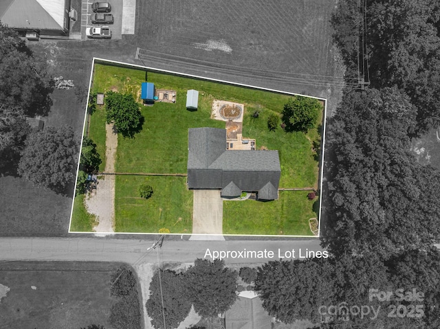 104 Nottingham Dr, Maiden, NC 28650 - aerial view of property's location featuring property boundaries highlighted