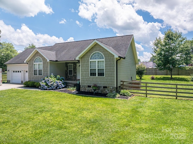 104 Nottingham Dr, Maiden, NC 28650 - single story home with roof with shingles, an attached garage, and concrete driveway