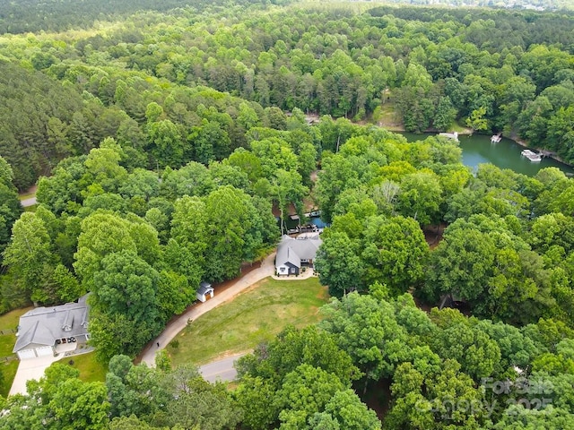 402 Wildlife Rd, Troutman, NC 28166 - aerial view of a heavily wooded area and a nearby body of water