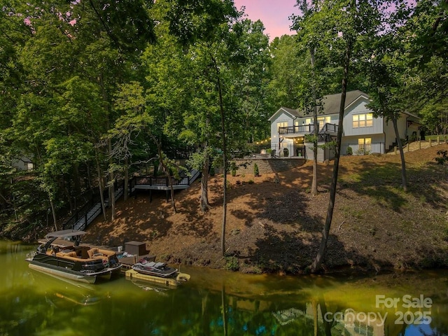 402 Wildlife Rd, Troutman, NC 28166 - back of house with a water view