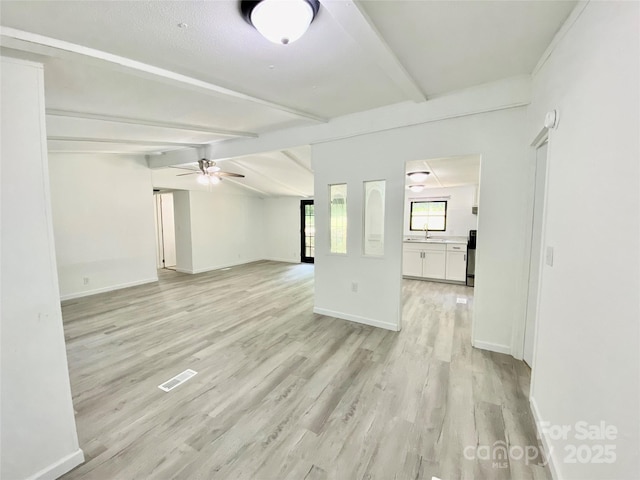 325 Scaley Bark Dr, Salisbury, NC 28147 - unfurnished room featuring light wood-type flooring and ceiling fan