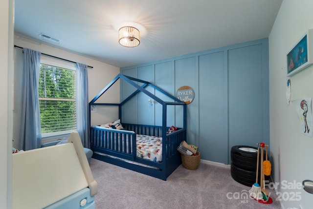 1736 Rhynes Trl, Rock Hill, SC 29732 - carpeted bedroom with a nursery area and a decorative wall