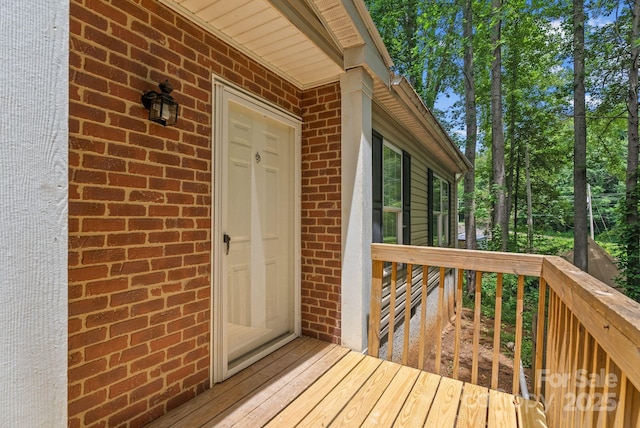 27 Sage Way, Clyde, NC 28721 - view of wooden terrace