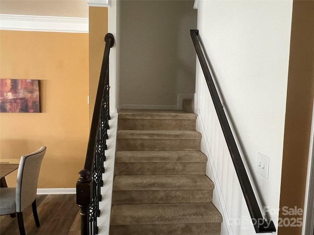 15005 Savannah Hall Dr Unit 72, Charlotte, NC 28273 - stairs featuring baseboards and wood finished floors