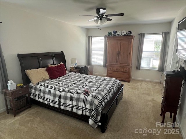 15005 Savannah Hall Dr Unit 72, Charlotte, NC 28273 - bedroom with light carpet and a ceiling fan