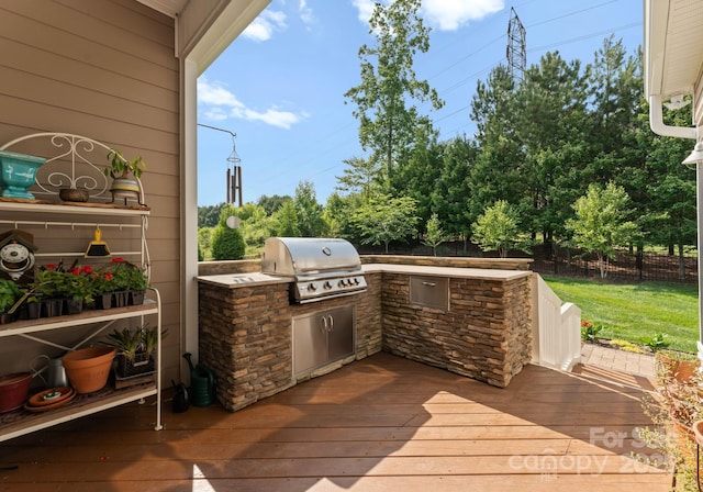 6506 Jepson Ct Unit 349, Charlotte, NC 28214 - deck featuring exterior kitchen