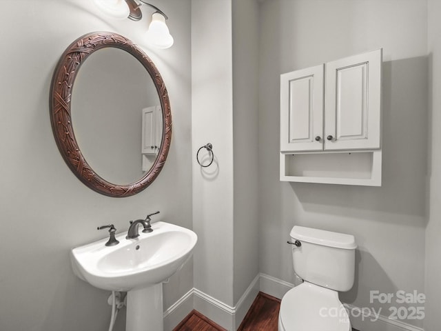 1169 Stuarts Landing Dr, Cramerton, NC 28032 - bathroom featuring toilet and wood finished floors