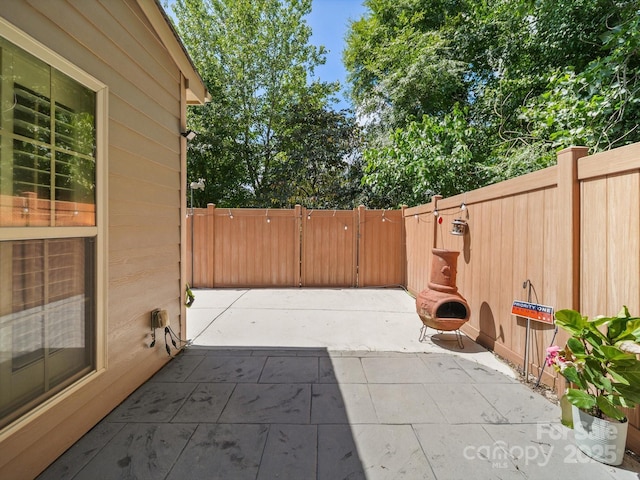 1169 Stuarts Landing Dr, Cramerton, NC 28032 - fenced backyard with a patio area and a gate