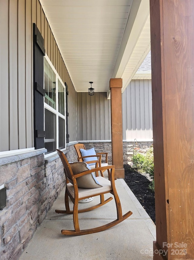 205 Spring Creek Dr, Mount Holly, NC 28120 - view of covered porch