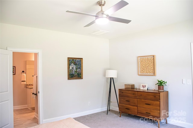 205 Spring Creek Dr, Mount Holly, NC 28120 - living area featuring ceiling fan and baseboards