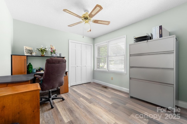 7029 Forest Hills Dr, Denver, NC 28037 - office with wood finished floors and ceiling fan