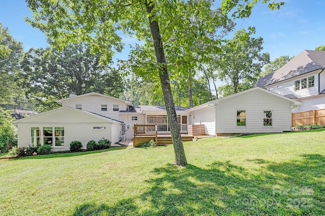 5611 Robinhood Rd, Charlotte, NC 28211 - back of property with a deck