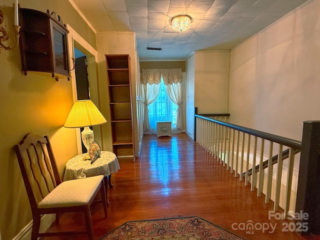 192 W Court St, Rutherfordton, NC 28139 - hallway with wood finished floors and crown molding