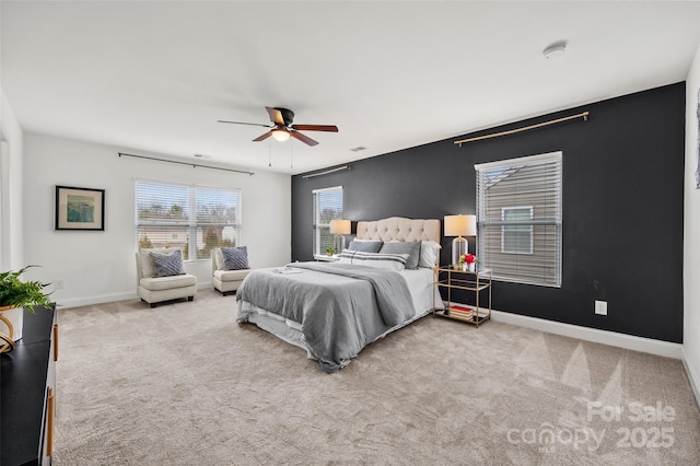 8312 Compton Acres Ln, Waxhaw, NC 28173 - carpeted bedroom with baseboards and a ceiling fan