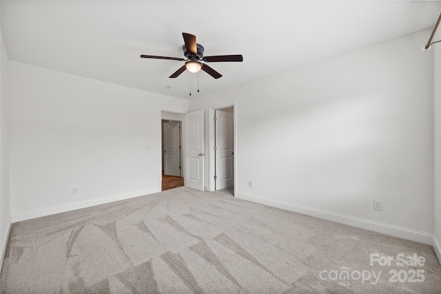8312 Compton Acres Ln, Waxhaw, NC 28173 - carpeted spare room with baseboards and ceiling fan