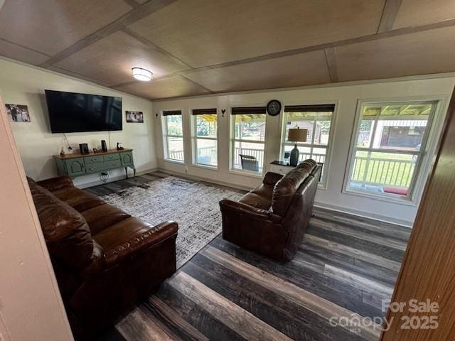 3375 Shepherd Rd, Maiden, NC 28650 - living area with lofted ceiling and wood finished floors