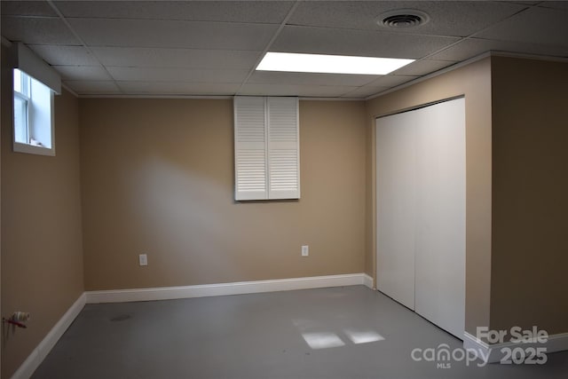 1038 Holmes Ave, Salisbury, NC 28144 - spare room with a drop ceiling