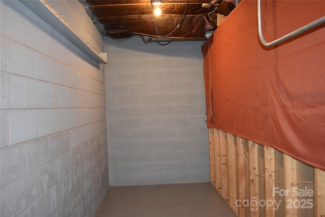 1038 Holmes Ave, Salisbury, NC 28144 - unfinished basement featuring concrete block wall