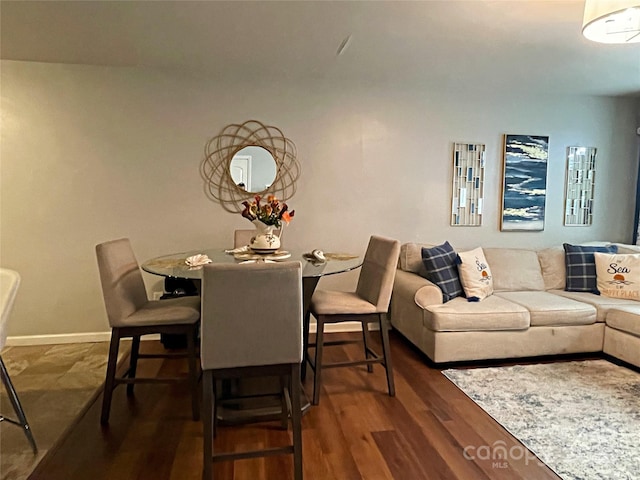 9608 Brackenview Ct, Charlotte, NC 28214 - dining space with dark wood-type flooring