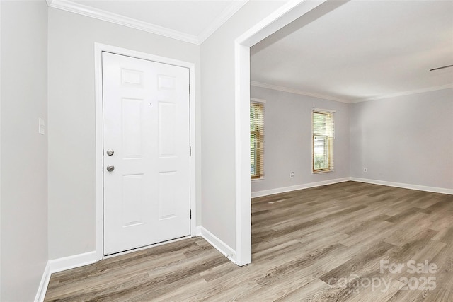 16509 Kimbolten Dr, Huntersville, NC 28078 - entrance foyer with wood finished floors and crown molding