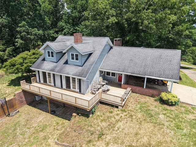 80 Gobblers Knob Dr, Clyde, NC 28721 - view from above of property
