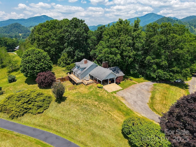80 Gobblers Knob Dr, Clyde, NC 28721 - view of subject property with a mountain backdrop