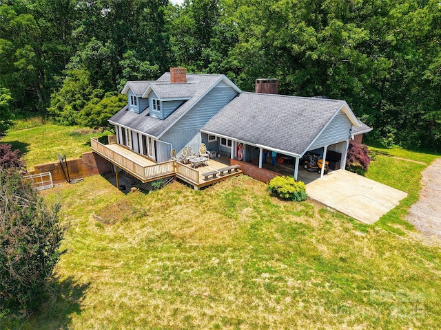 80 Gobblers Knob Dr, Clyde, NC 28721 - view of subject property featuring a heavily wooded area