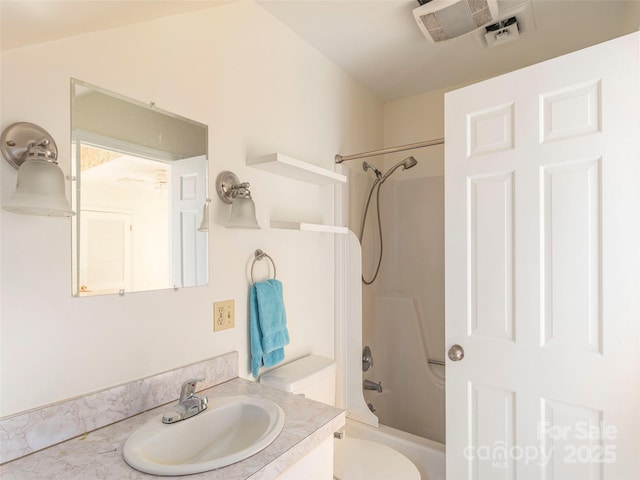 80 Gobblers Knob Dr, Clyde, NC 28721 - full bathroom with vanity and bathing tub / shower combination