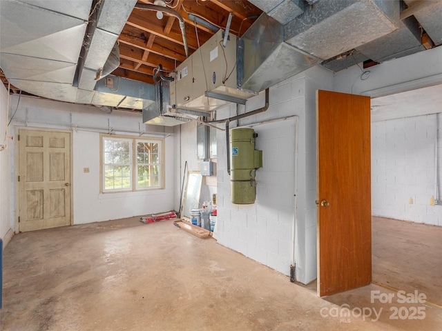 80 Gobblers Knob Dr, Clyde, NC 28721 - garage with concrete block wall