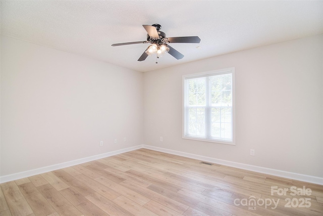 9117 Castle Garden Ln, Charlotte, NC 28215 - spare room featuring light wood finished floors and ceiling fan