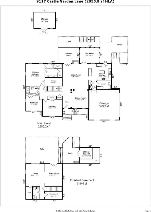 9117 Castle Garden Ln, Charlotte, NC 28215 - view of floor plan / room layout