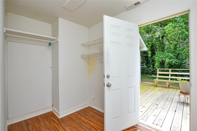 5424 Amado St, Charlotte, NC 28215 - walk in closet with wood finished floors