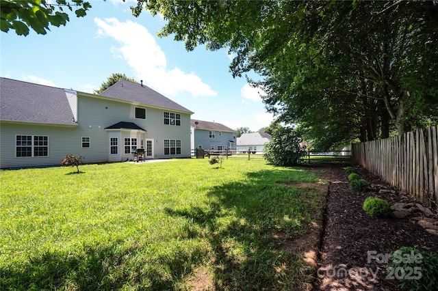 219 Harrowfield Hts, York, SC 29745 - fenced backyard featuring a patio