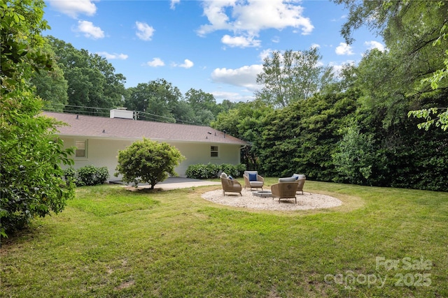 4017 Sulkirk Rd, Charlotte, NC 28210 - view of green lawn with a patio area