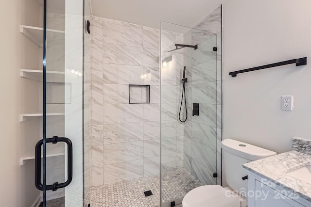 1224 E Woodlawn Rd, Charlotte, NC 28209 - full bath featuring vanity and a shower stall