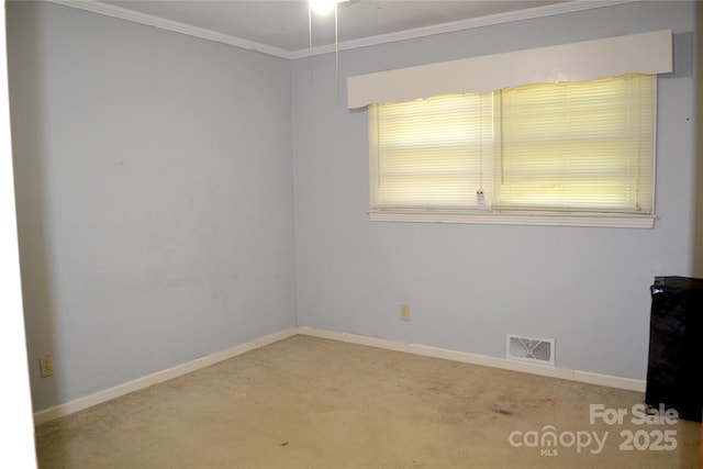 405 Wesley Heights Dr, Albemarle, NC 28001 - carpeted empty room with crown molding and ceiling fan