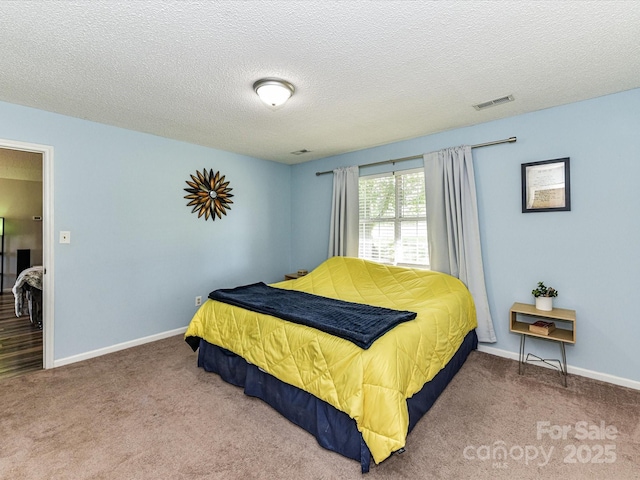5105 Hampton Meadows Rd, Monroe, NC 28110 - carpeted bedroom with a textured ceiling and baseboards