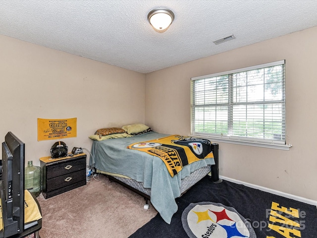 5105 Hampton Meadows Rd, Monroe, NC 28110 - carpeted bedroom with a textured ceiling
