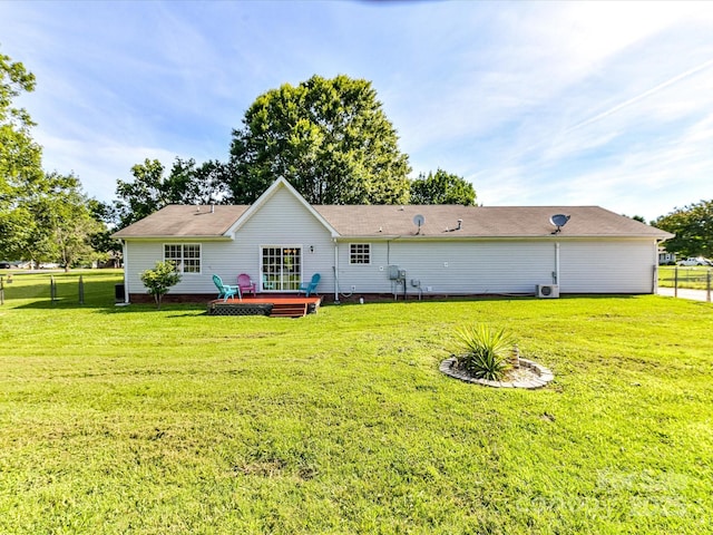 5105 Hampton Meadows Rd, Monroe, NC 28110 - back of property featuring a wooden deck and crawl space