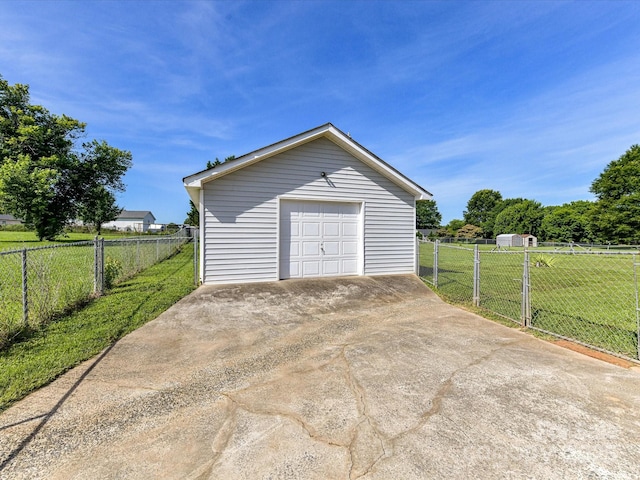 5105 Hampton Meadows Rd, Monroe, NC 28110 - detached garage featuring concrete driveway