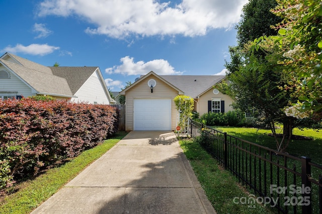 5806 Autumn Trace Ln, Indian Trail, NC 28079 - view of front of house with concrete driveway and an attached garage