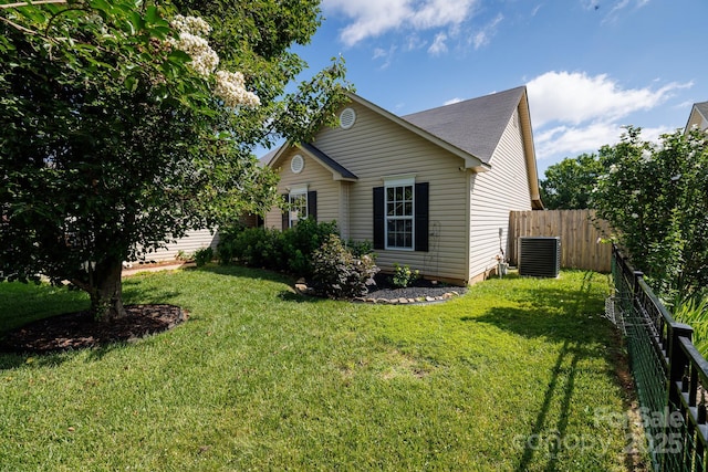 5806 Autumn Trace Ln, Indian Trail, NC 28079 - view of side of home with a central AC unit