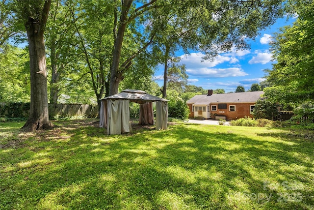 506 Gold St, Shelby, NC 28150 - view of yard featuring a gazebo