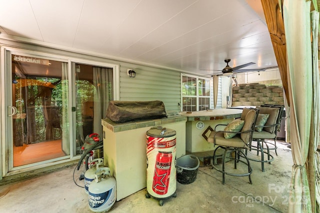 7218 Cascading Pines Dr, Fort Mill, SC 29708 - view of patio featuring a ceiling fan