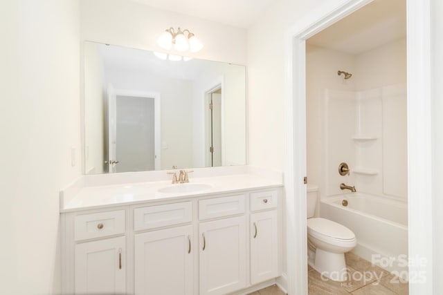 4357 Hornyak Dr, Monroe, NC 28110 - full bath featuring vanity, shower / tub combination, and tile patterned floors