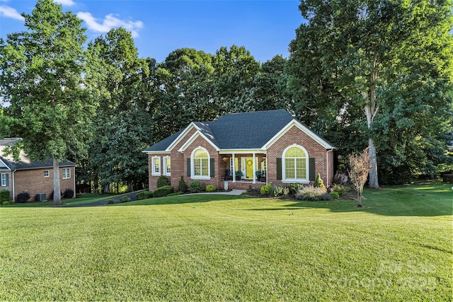 1622 Brookstone Dr, Hickory, NC 28602 - view of front of property featuring brick siding and a front yard