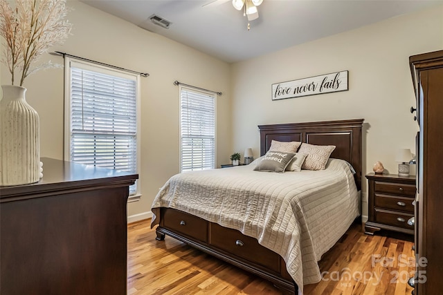 1622 Brookstone Dr, Hickory, NC 28602 - bedroom featuring wood finished floors and ceiling fan