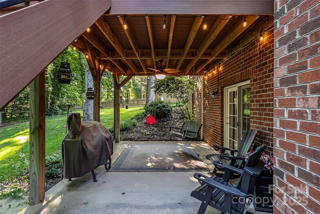 1622 Brookstone Dr, Hickory, NC 28602 - view of patio / terrace with area for grilling
