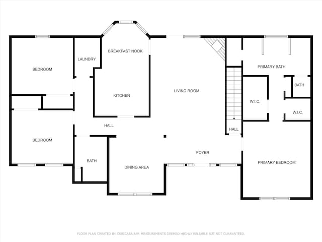 1622 Brookstone Dr, Hickory, NC 28602 - view of floor plan / room layout