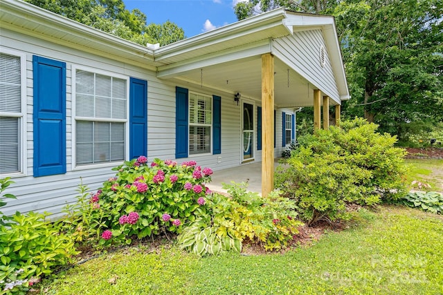 56 Founders Way, Arden, NC 28704 - view of property exterior featuring covered porch and a yard